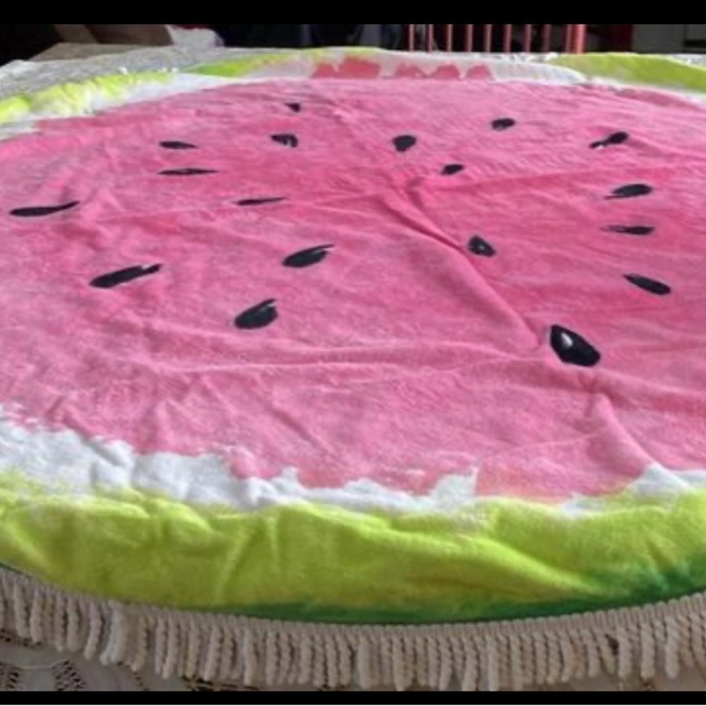 Round Watermelon beach towel or table cloth
